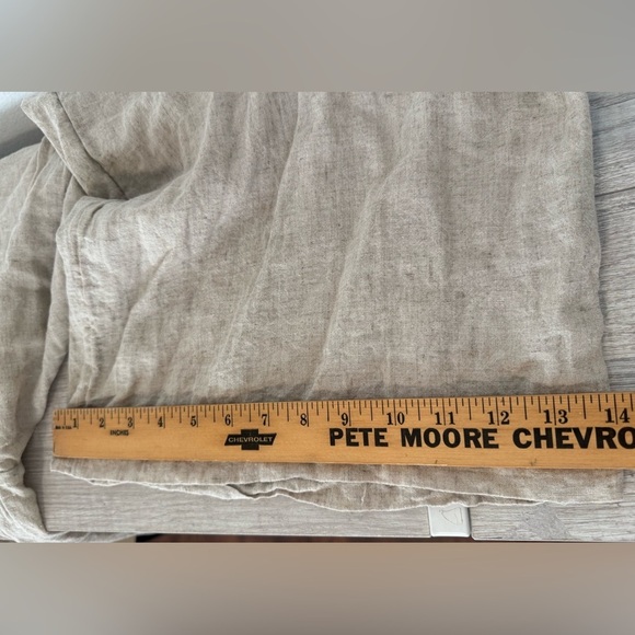 Anthropologie Wide Leg Pull On Pant Linen Viscose Relaxed Lagenlook Boho Medium - Picture 4 of 10